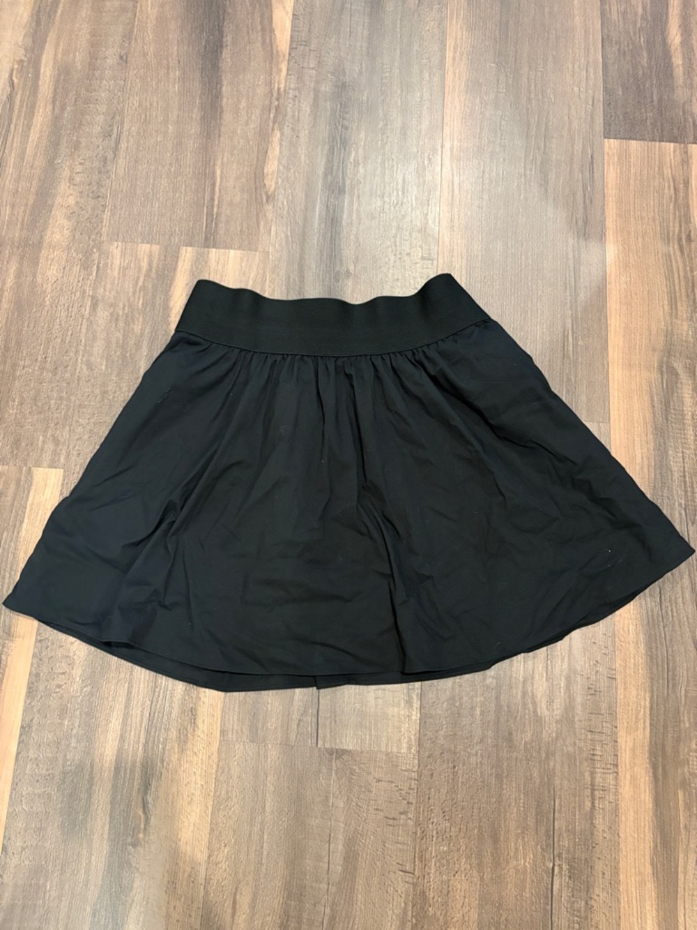 Express | Women's Black Flared Skirt with Elastic Waistband